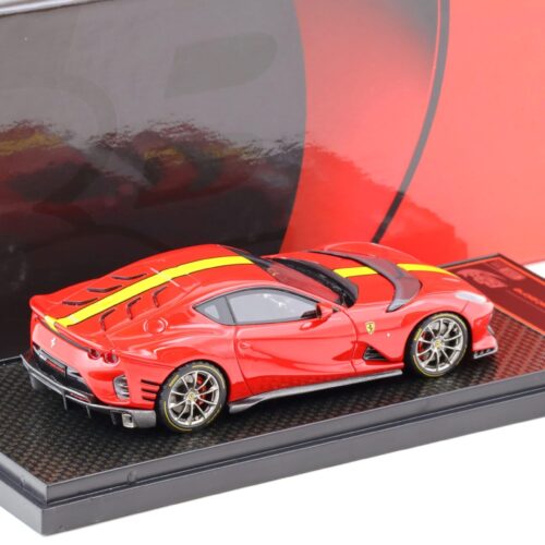 1:43 BBR Ferrari 812 Competizione 2021 Rosso Corsa 322 red w/ giallo fly stripe