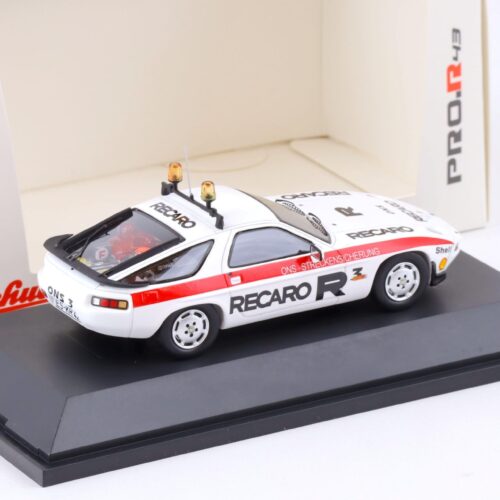1:43 Schuco PRO.R43 Porsche 928 S ONS track safety Recaro R3 white - Image 2