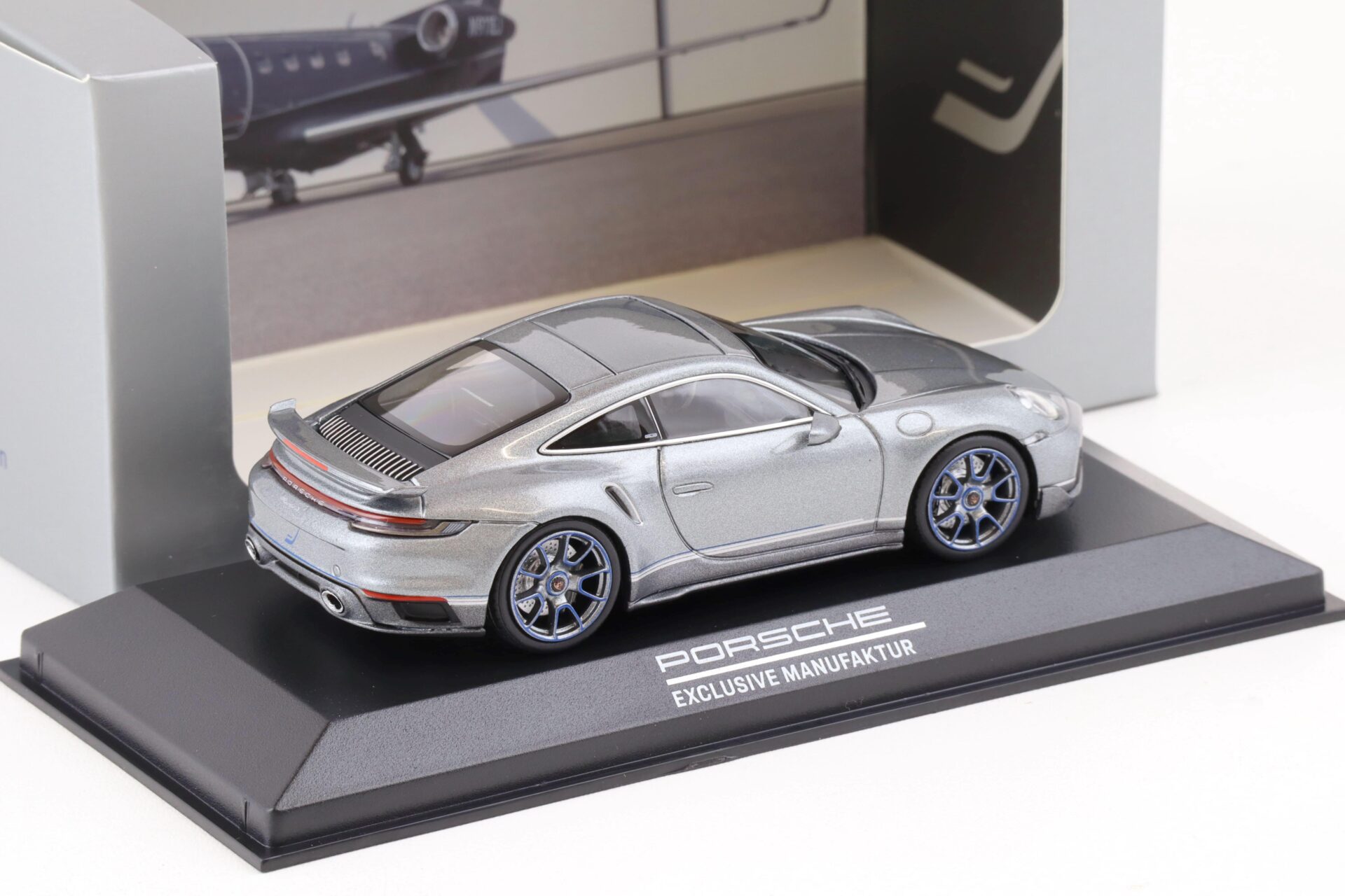 1:43 Minichamps Porsche 911 (992) Turbo S Exclusive Embraer grey WAP DEALER