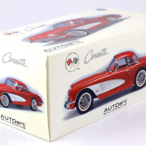 1:18 AUTOart Chevrolet Corvette 1959 with Hardtop Roman red 71141 - Image 5
