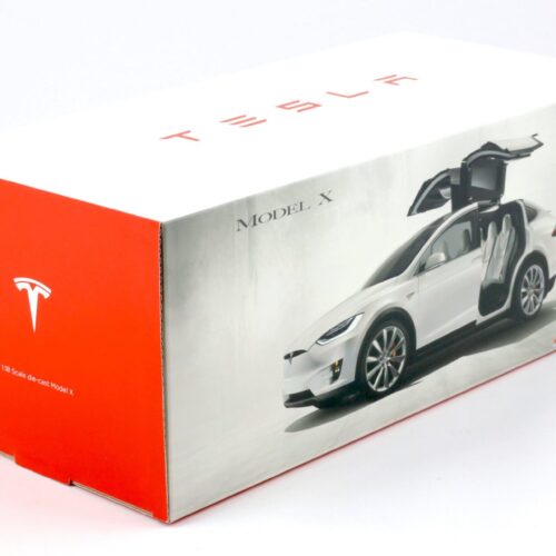 1:18 Original Tesla Model X P100D gray metallic Diecast DEALER VERSION - Image 5