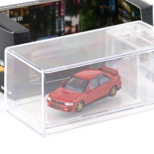 1:64 BMC BM Creations 1994 Subaru Impreza WRX STi LHD red + parts & wheels