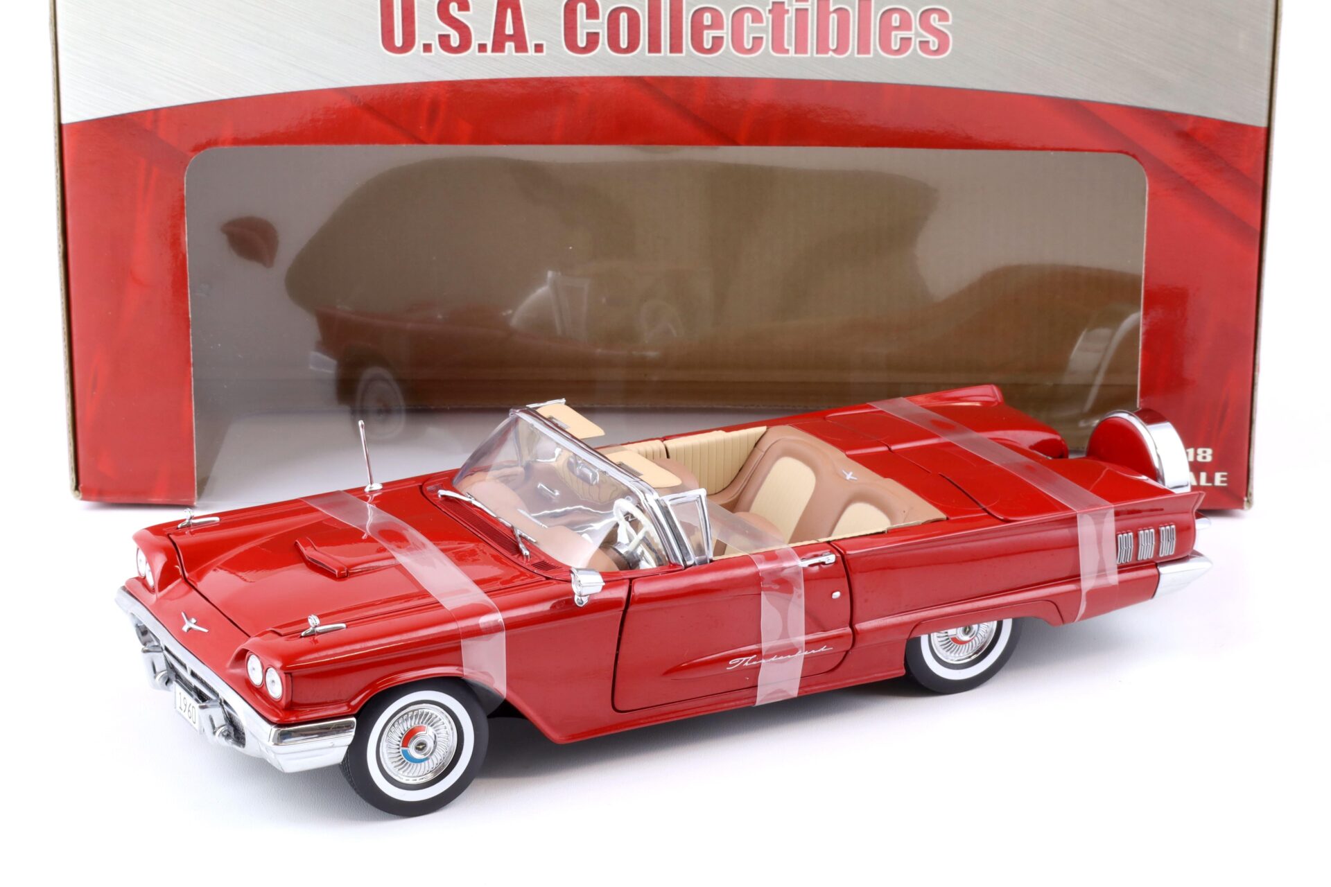 1:18 Sun Star 1960 Ford Thunderbird open Convertible Monte Carlo red