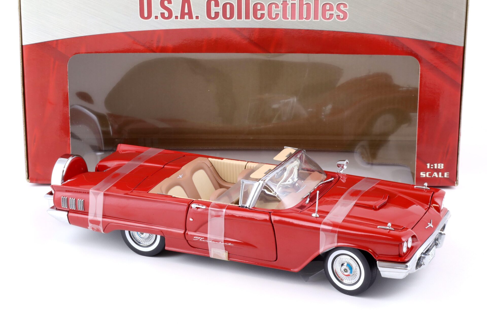 1:18 Sun Star 1960 Ford Thunderbird open Convertible Monte Carlo red