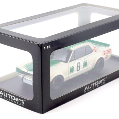 1:18 AUTOart Nissan Skyline GT-R (KPGC10) Racing 1971 Hasemi #8 Japan GP 2nd Place - Image 4