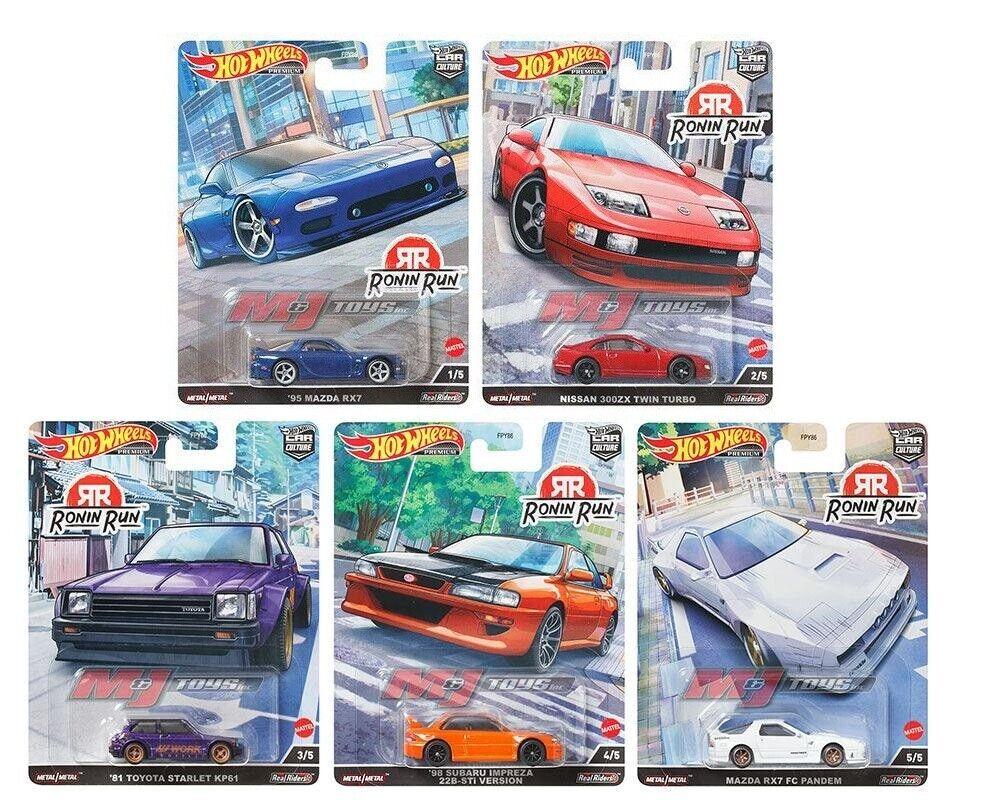 ID 76219 orig.jpg 1:64 Hot Wheels Premium Set 2023 Ronin Run Car Culture 5 pcs. Subaru, Nissan, Mazda