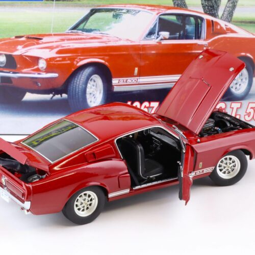 1:18 Exact Detail 1967 Ford Mustang Shelby GT500 Coupe Candyapple red