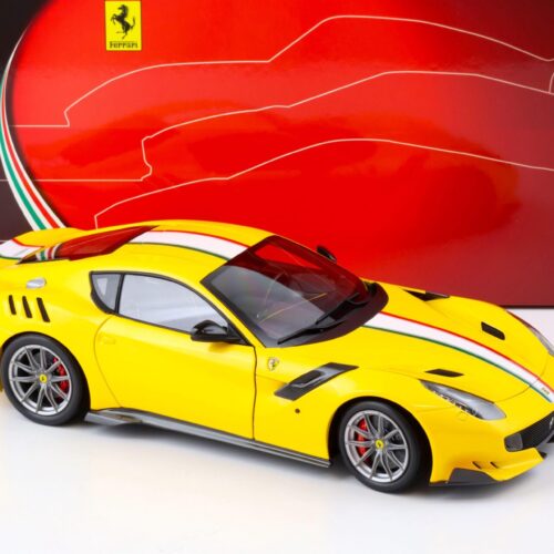 1:18 BBR Ferrari F12 TDF Giallo Tristrato yellow/ Italian Flag Diecast - Limited 60 pcs.