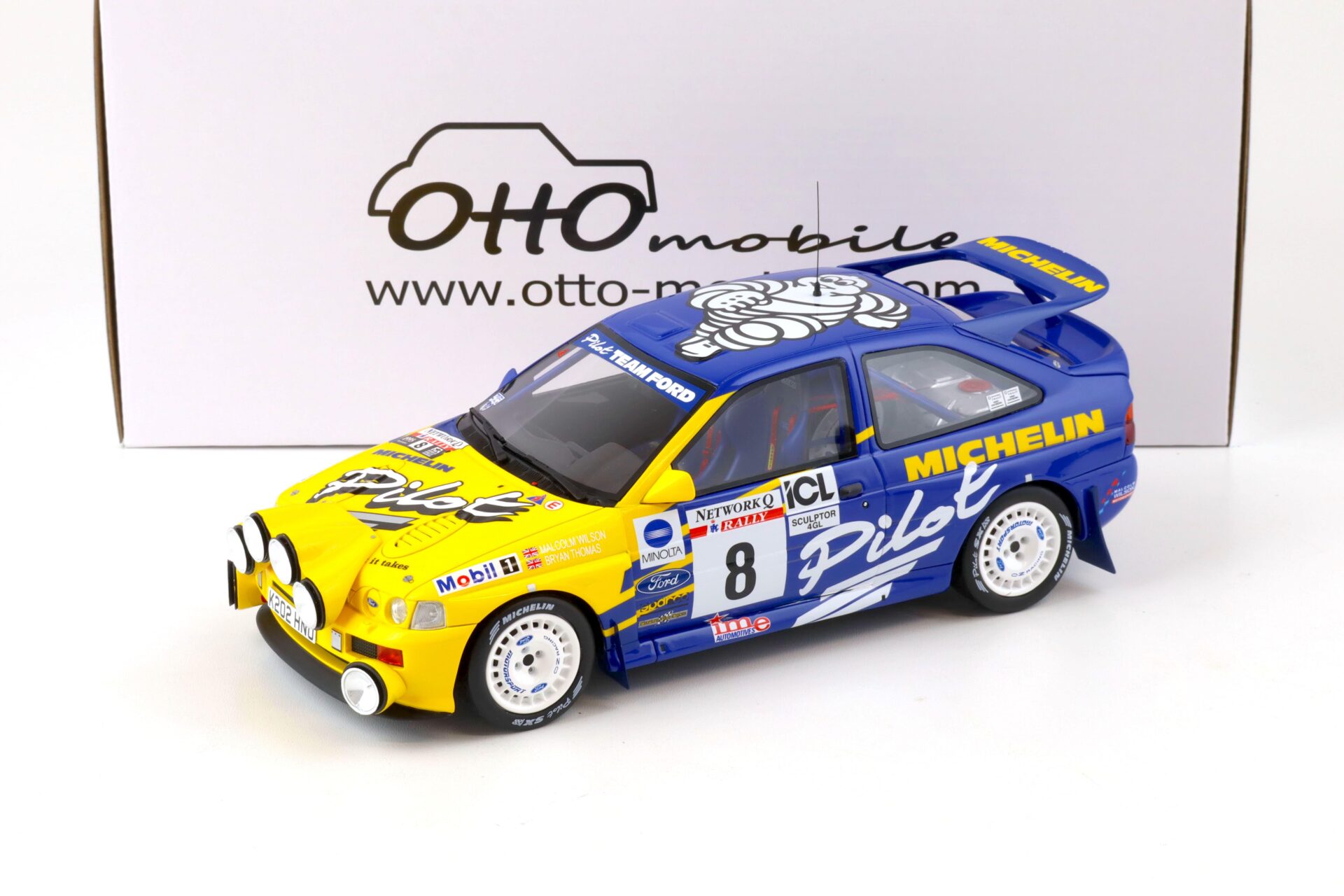 ID 76688 orig.jpg 1:18 OTTO mobile OT994 Ford Escort Cosworth GR A RAC Rally 1993 Michelin #8