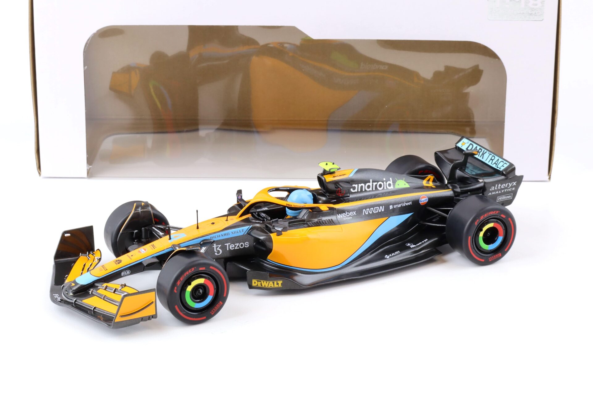 ID 76911 orig 1.jpg 1:18 Solido McLaren MCL36 Norris Emilia Romagna GP 2022 orange / black / blue