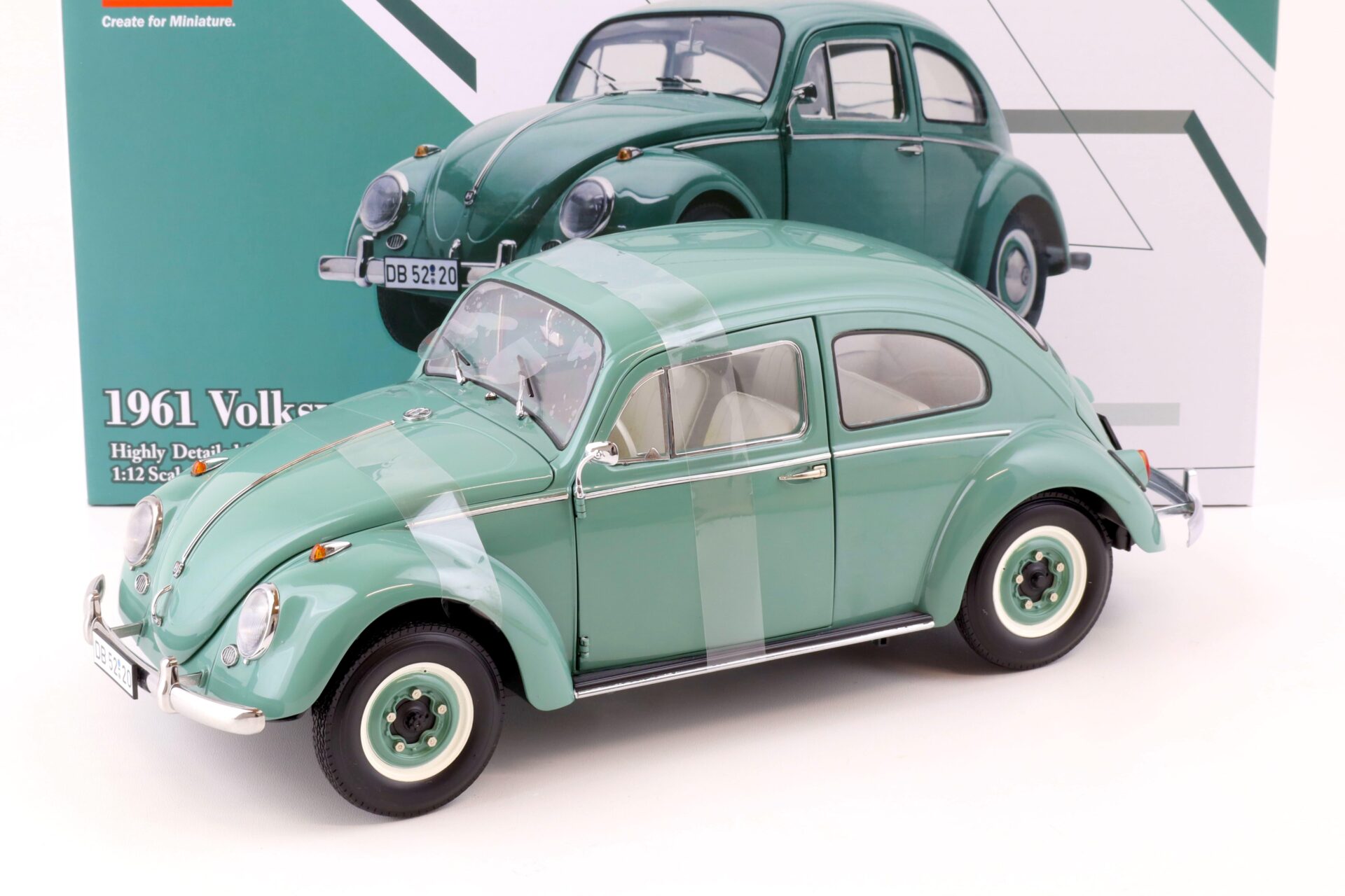 ID 77376 orig.jpg 1:12 Sun Star 1961 VW Beetle Käfer Saloon turquoise green 5220