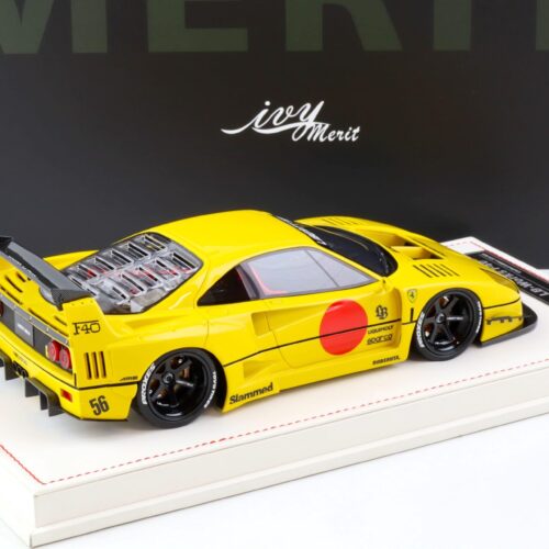 1:18 Ivy Model Merit Ferrari F40 LB Works LBWK Modena yellow - Limited 69 pcs.
