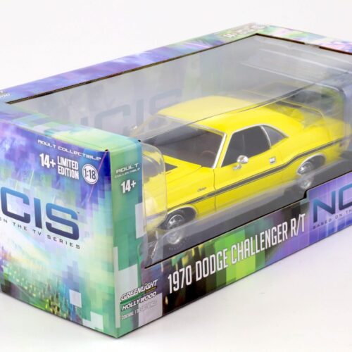 1:18 Greenlight 1970 Dodge Challenger R/T 426 Hemi Coupe yellow NCIS