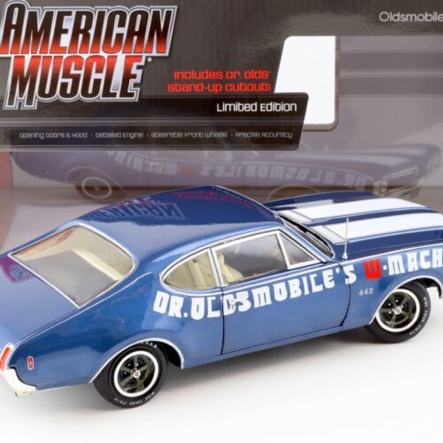 1:18 Auto World 1969 Oldsmobile 442 W-30 Coupe Dr. OldsmobileÂ´s W-Machine blue
