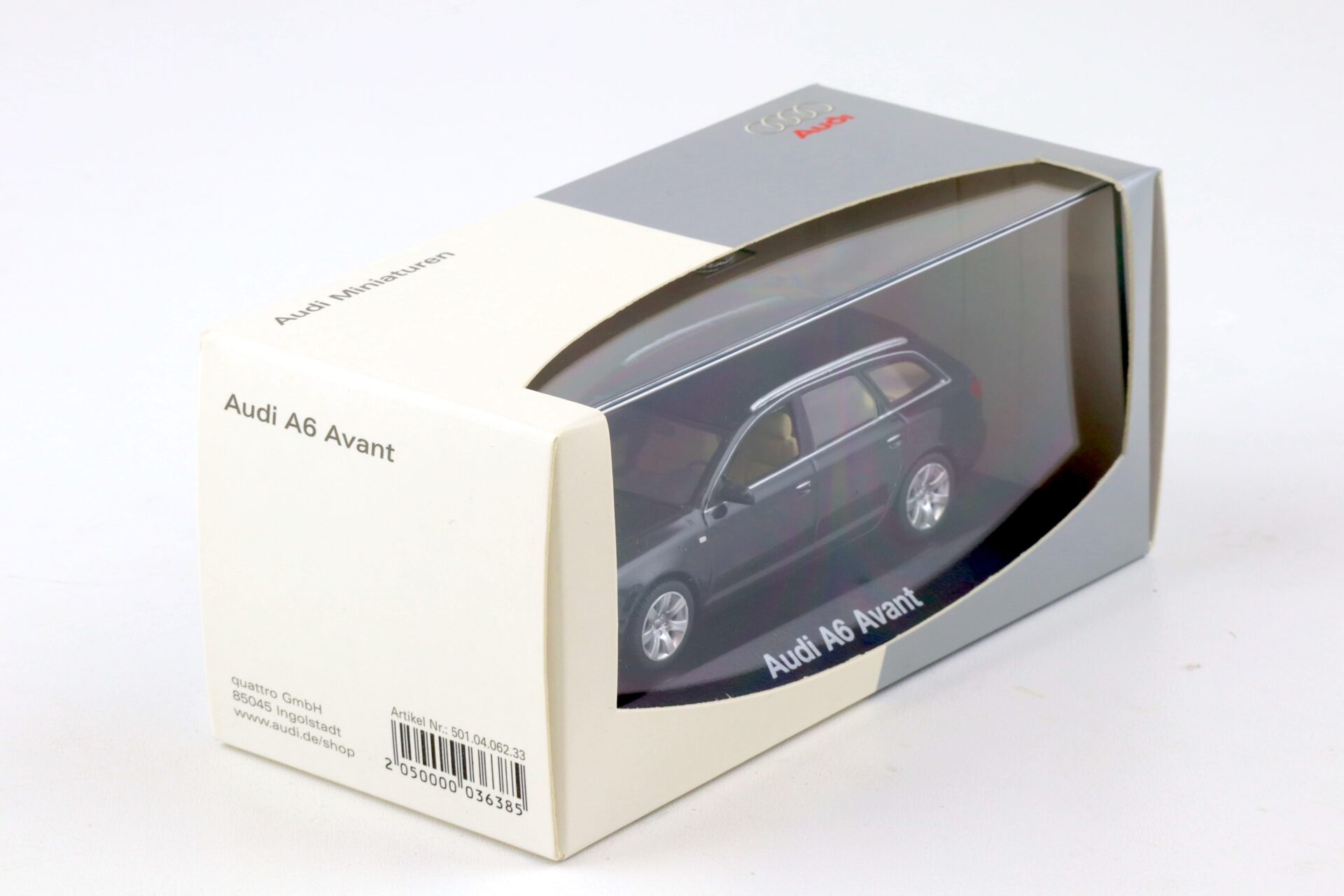 1:43 Minichamps Audi A6 Avant C6 black DEALER VERSION