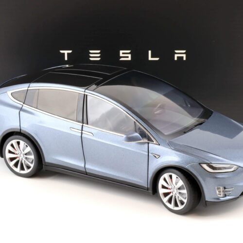 1:18 Original Tesla Model X P100D gray metallic Diecast DEALER VERSION - Image 2