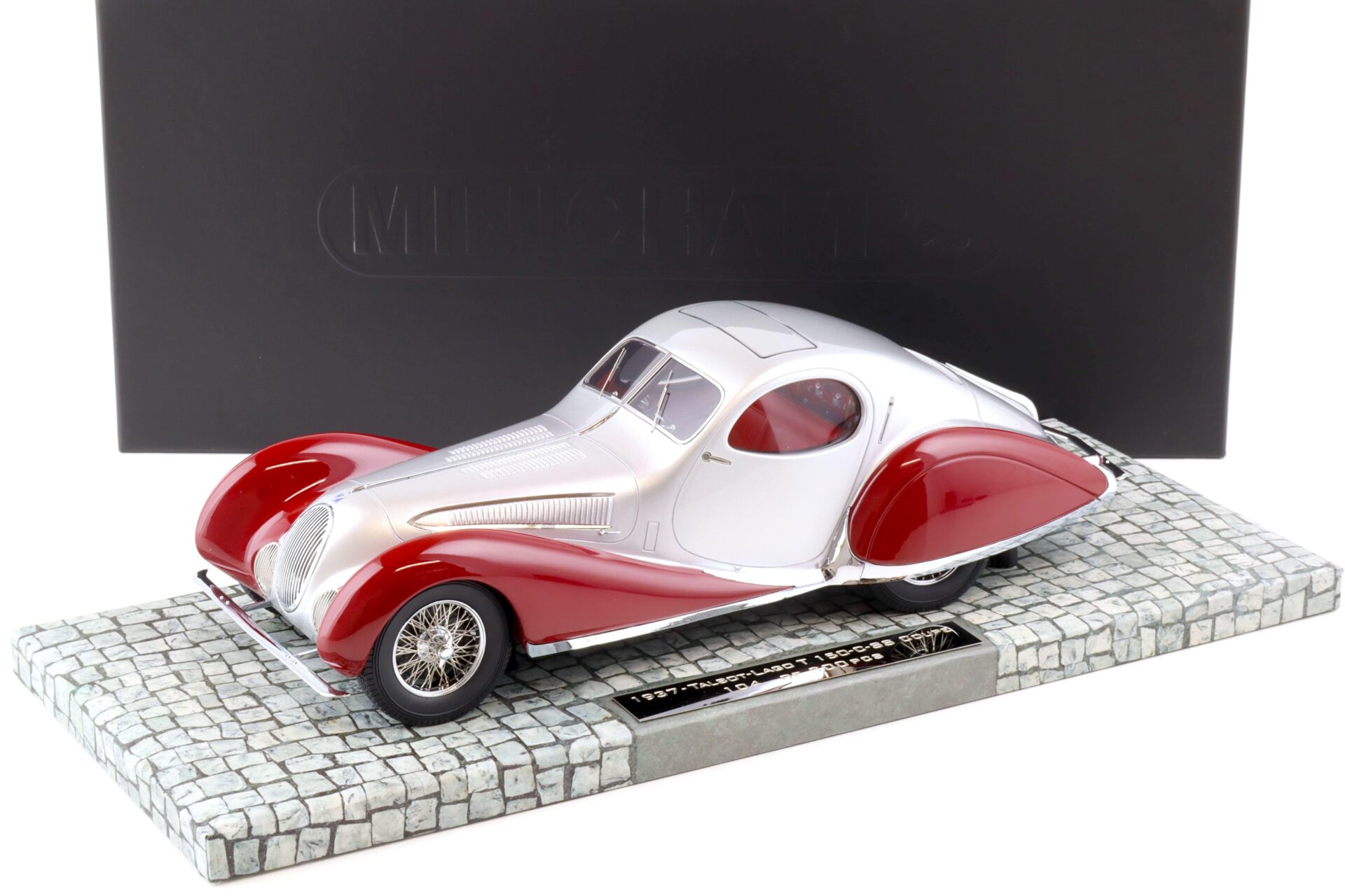 ID 81539 orig 1.jpg 1:18 Minichamps 1937 Talbot Lago T 150 C SS Coupe silver/ red - Limited 300 pcs.