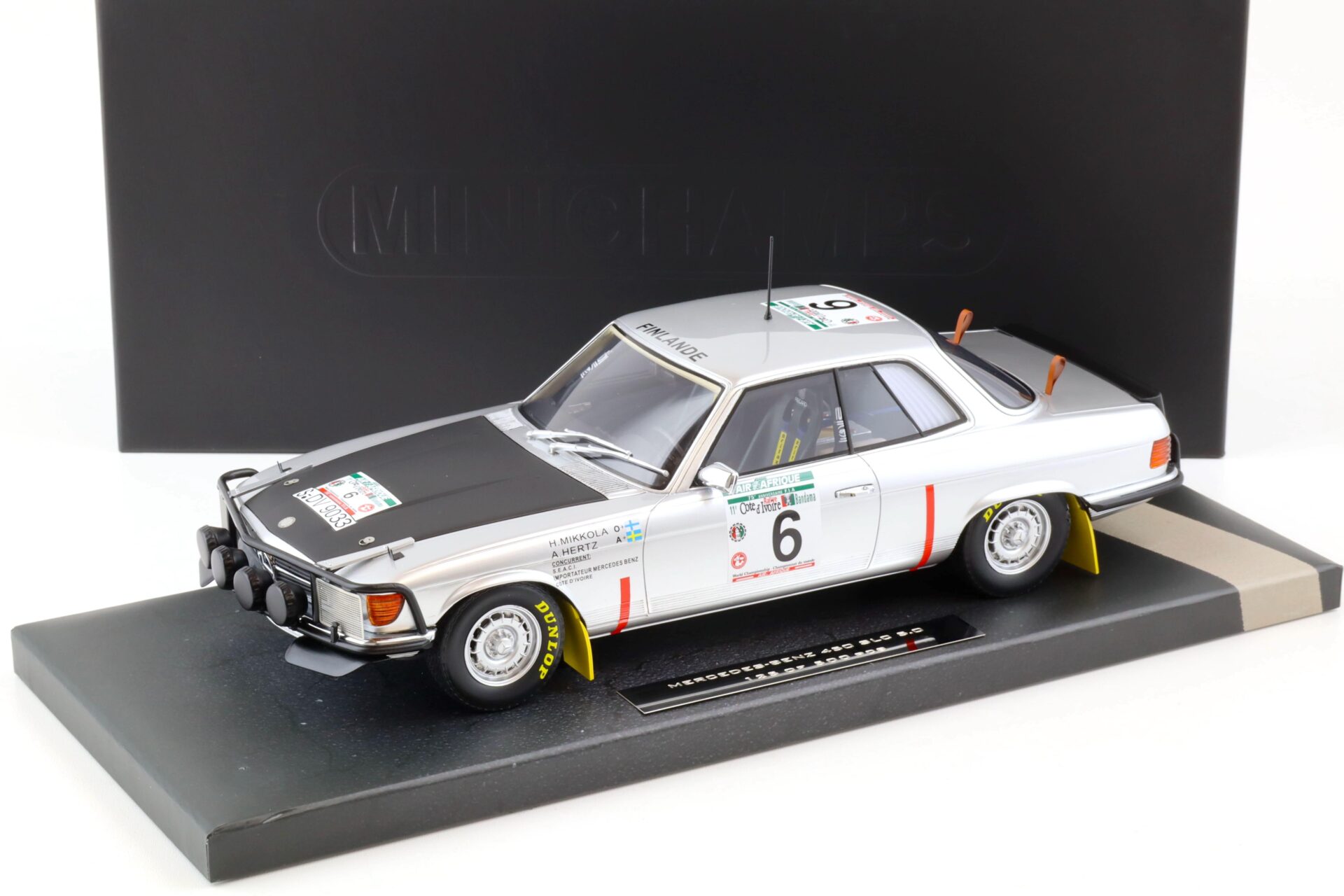 ID 81543 orig.jpg 1:18 Minichamps Mercedes 450 SLC 5.0 Winner Mikkola / Hertz #6 Rally Bandama 1979