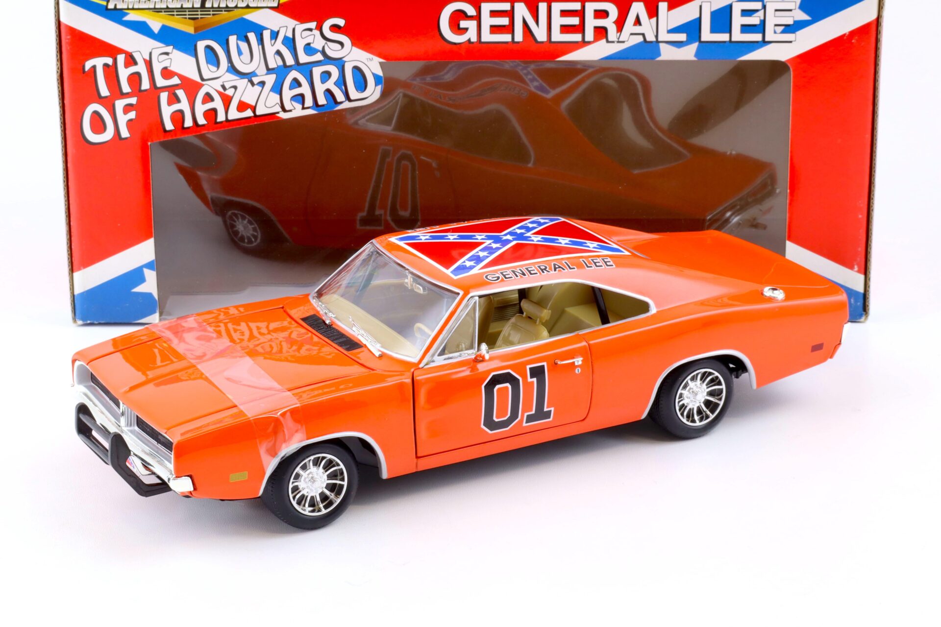 ID 82754 orig 1.jpg 1:18 ERTL 1969 Dodge Charger General Lee Dukes of Hazzard orange #01