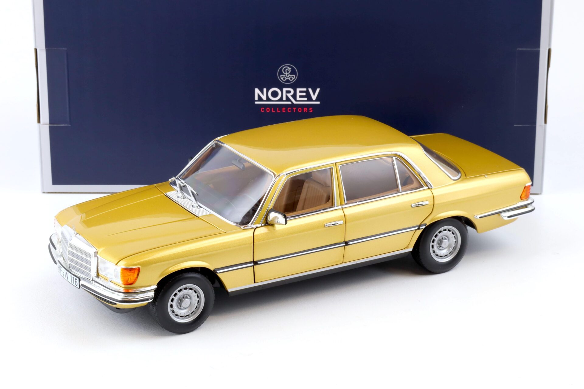 1:18 Norev Mercedes 450 SEL 6.9 Limousine gold metallic 1976