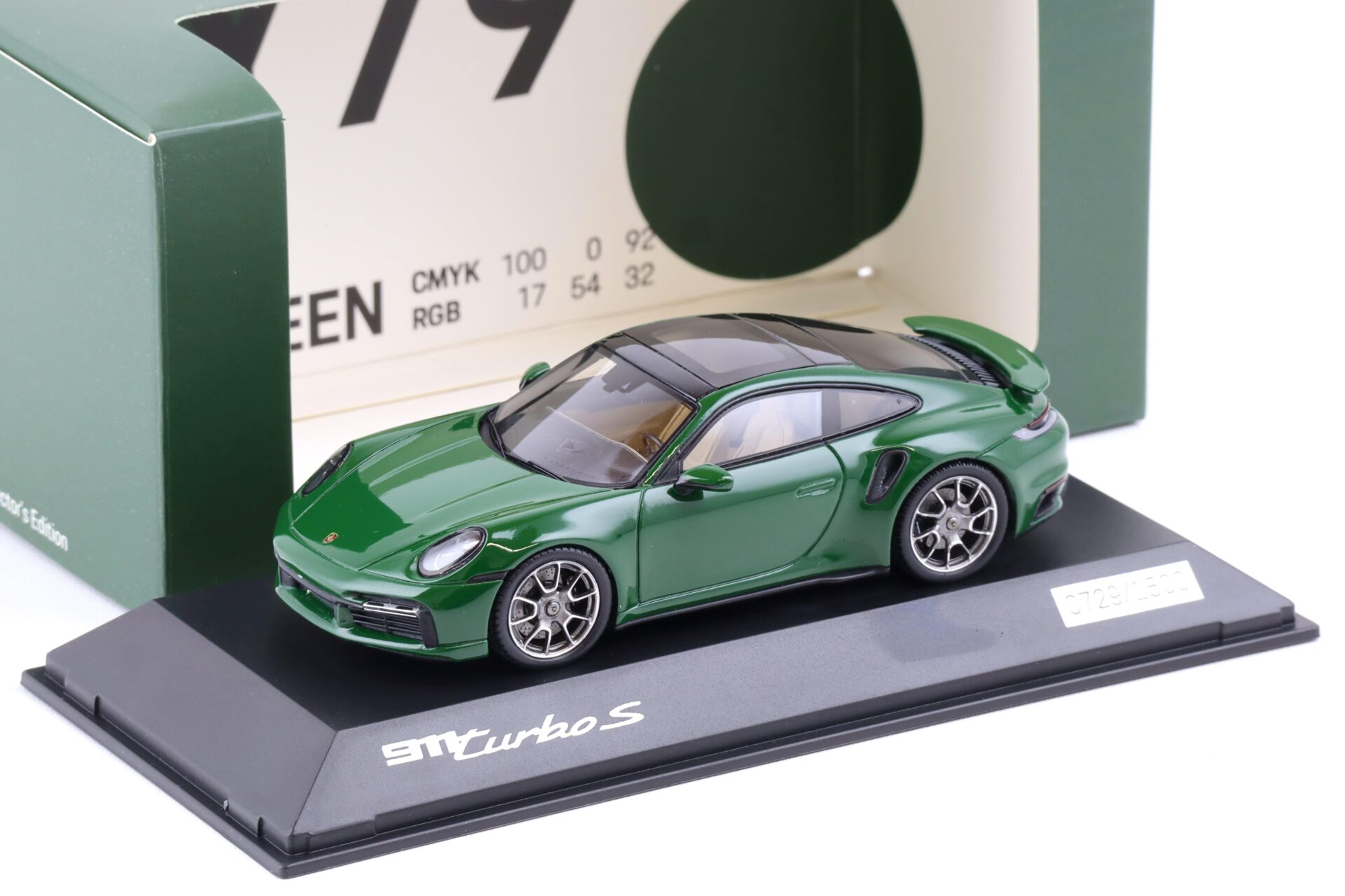 ID 83014 orig.jpg 1:43 Spark Porsche 911 (992) Turbo S Coupe Irish green WAP DEALER
