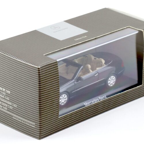 1:43 Minichamps Mercedes CLK Convertible obsidian black DEALER VERSION - Image 3