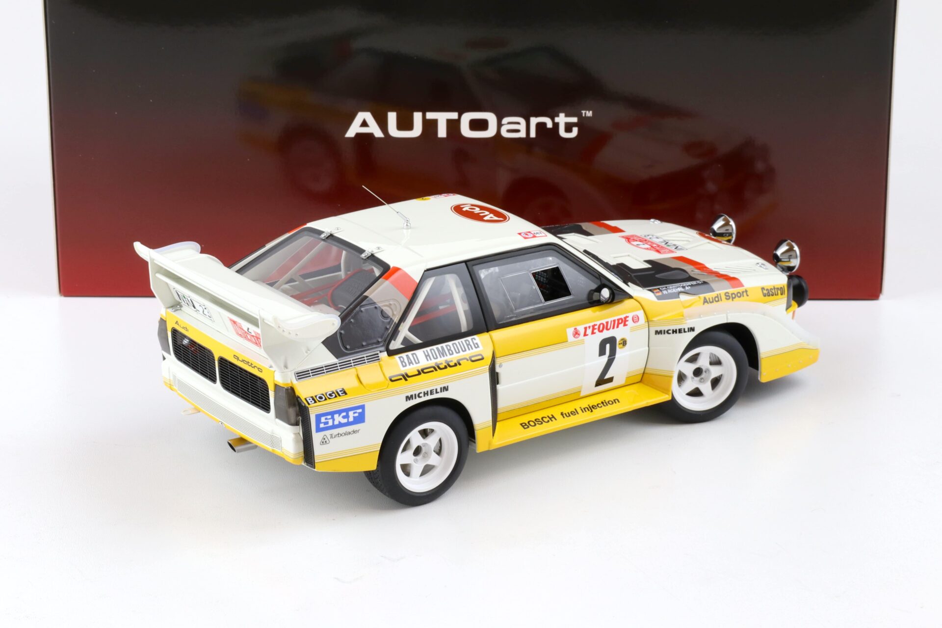 1:18 AUTOart Audi Sport Quattro S1 Rally Monte Carlo 1986 Röhrl/ Geistdörfer #2