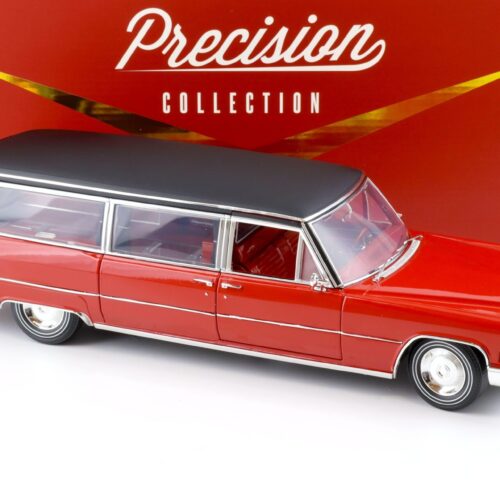 1:18 Greenlight Precision Collection 1966 Cadillac S&S Limousine red/ black - Image 2