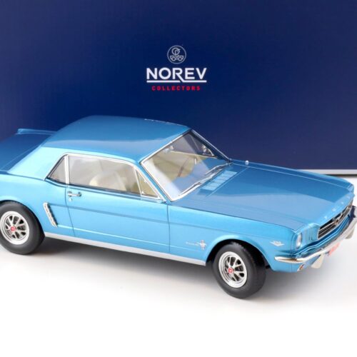 1:18 Norev Ford Mustang Hardtop Coupe 1965 Turquoise metallic