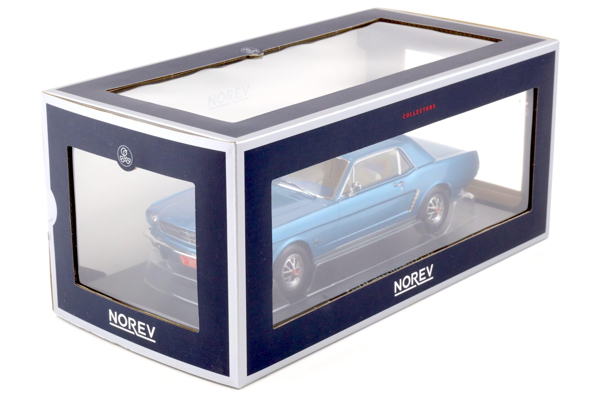 1:18 Norev Ford Mustang Hardtop Coupe 1965 Turquoise metallic