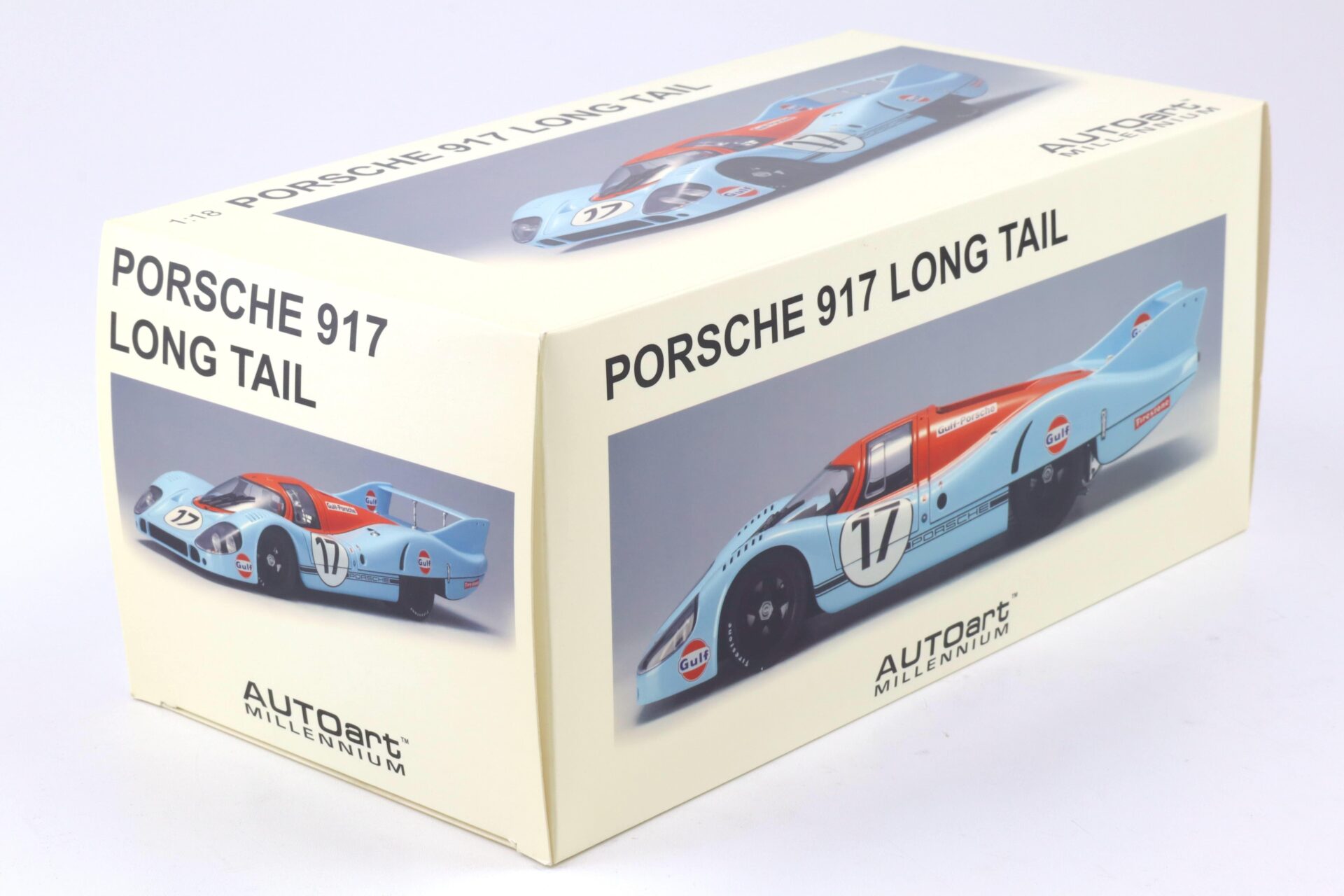 1:18 AUTOart Porsche 917 Long Tail Le Mans 1971 Siffert/ Bell #17 GULF blue/ orange