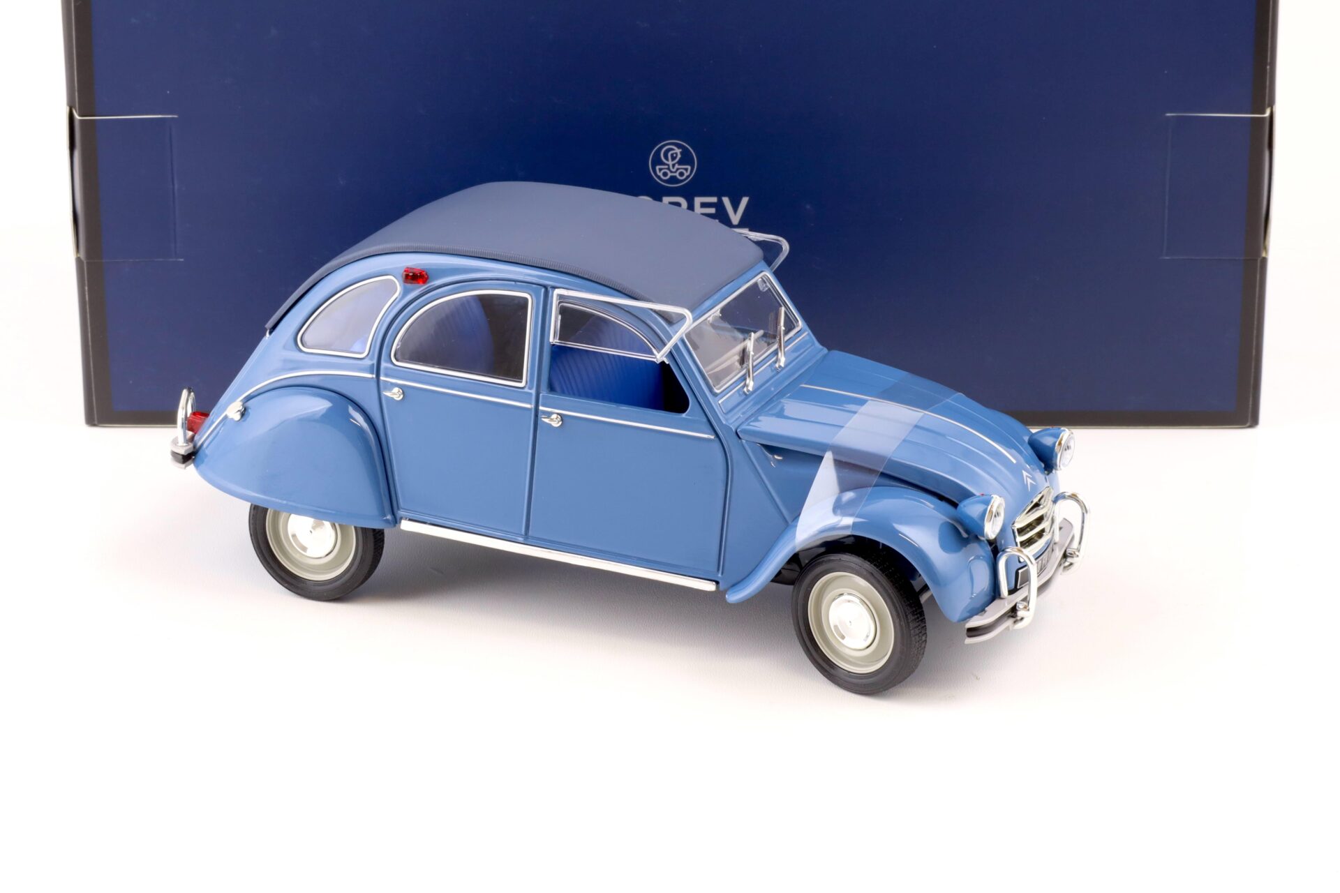 1:18 Norev Citroen 2CV AZAM 1966 Cyclades blue - Limited 200 pcs.