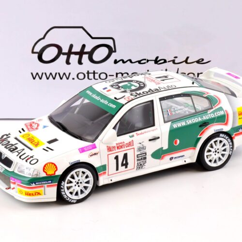 1:18 OTTO mobile OT431 Skoda Octavia WRC Rally Monte Carlo 2003 Auriol #14