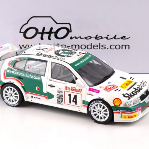 1:18 OTTO mobile OT431 Skoda Octavia WRC Rally Monte Carlo 2003 Auriol #14