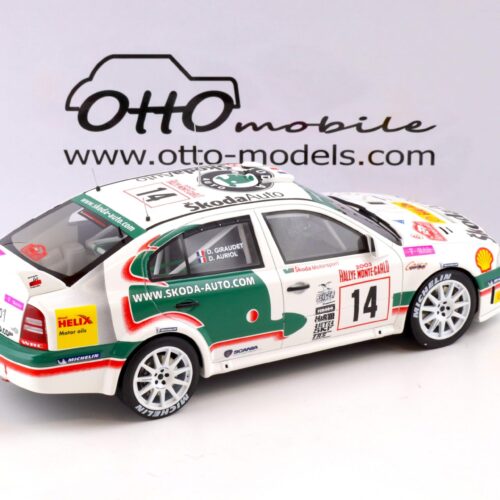 1:18 OTTO mobile OT431 Skoda Octavia WRC Rally Monte Carlo 2003 Auriol #14