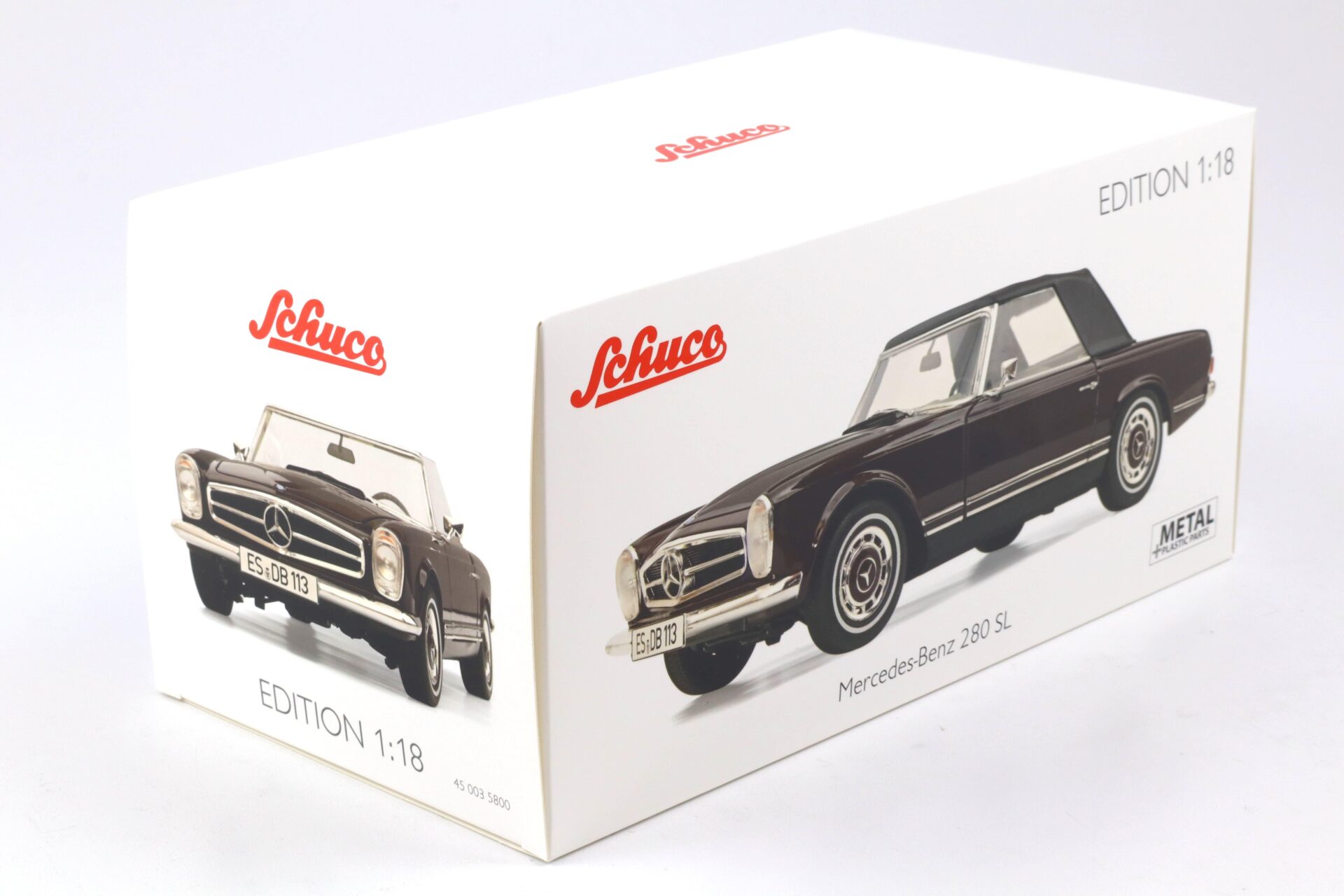 1:18 Schuco Mercedes 280 SL Pagode W113 Cabriolet bordeaux red 1963