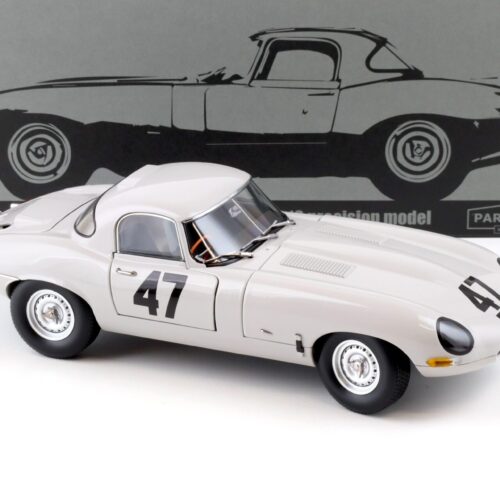 1:18 Paragon Jaguar E-Type Lightweight No.1 Coombs 4 WPD grey 1963