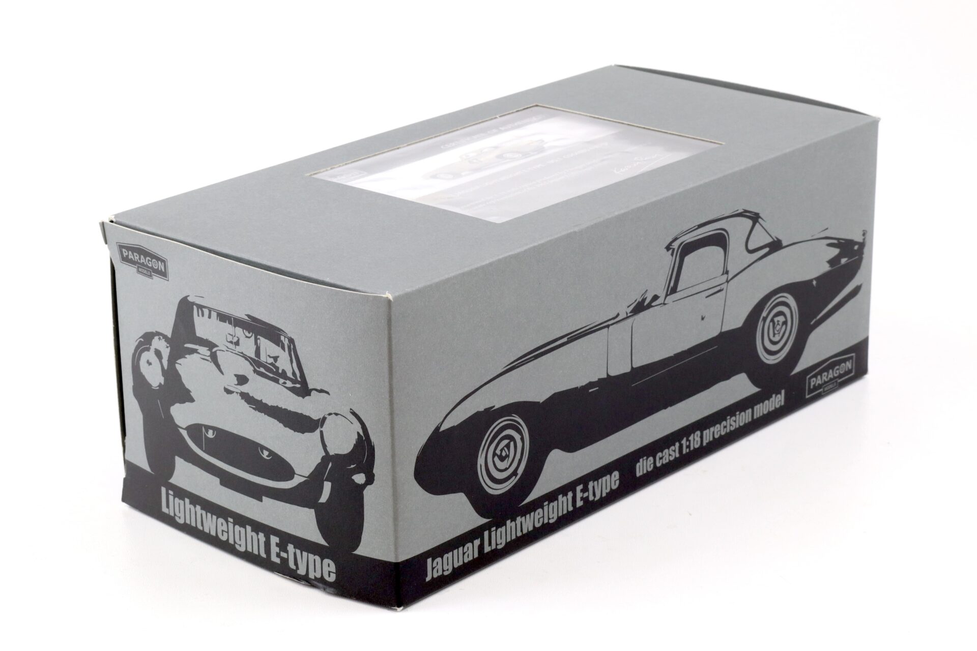 1:18 Paragon Jaguar E-Type Lightweight No.1 Coombs 4 WPD grey 1963