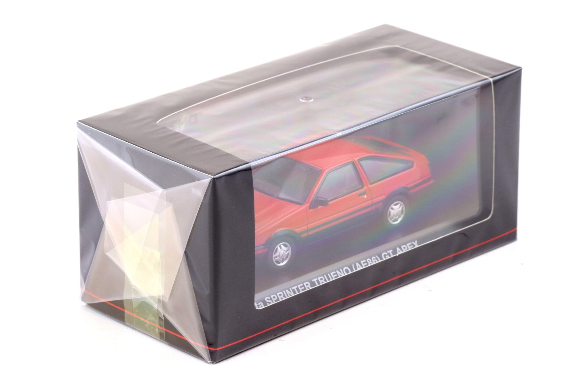 1:43 Kyosho Toyota Sprinter Trueno AE86 GT Apex 1986 red/ black