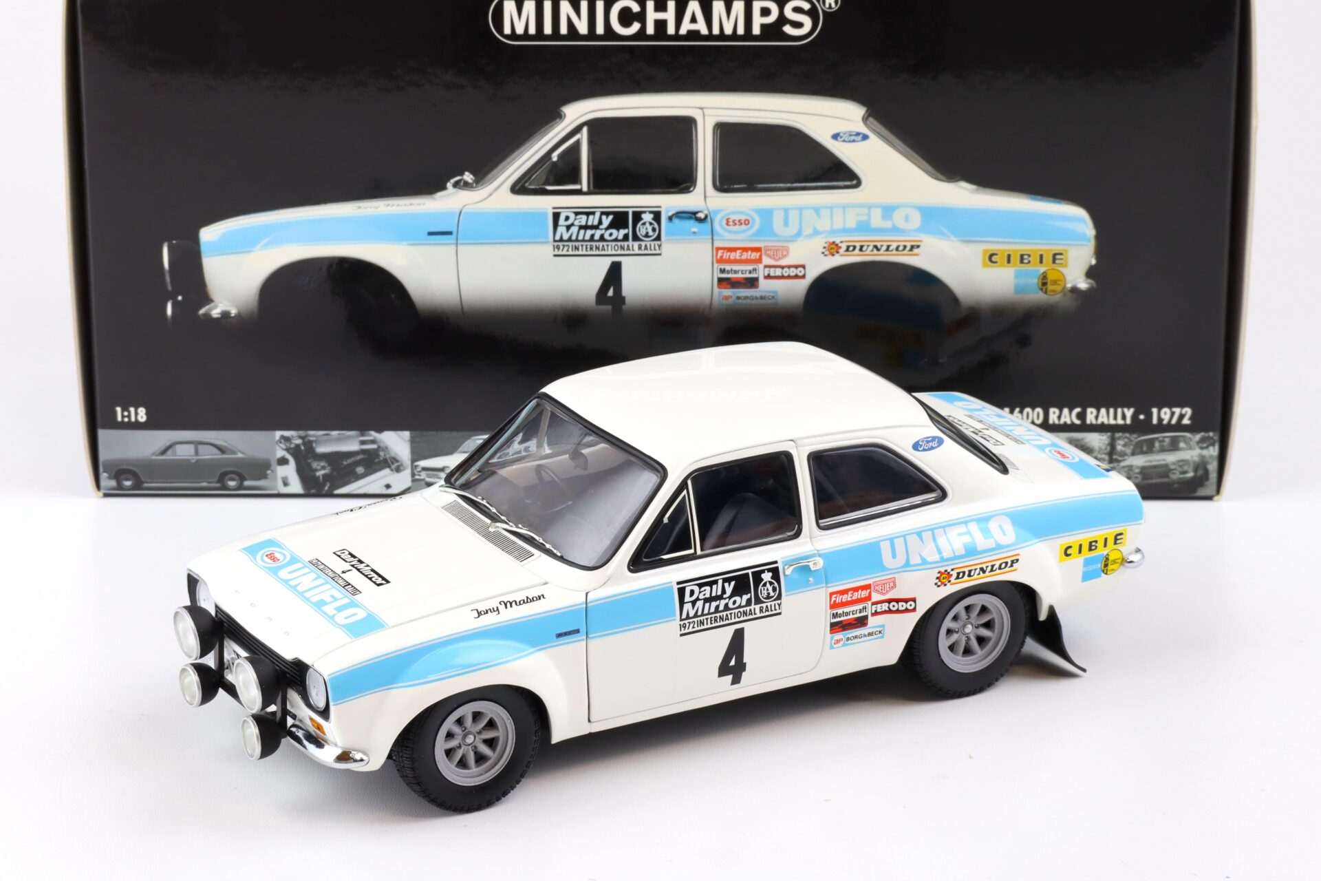 ID 85045 orig.jpg 1:18 Minichamps Ford Escort I RS 1600 RAC Rally 1972 Winners Clark/ Mason #4
