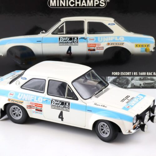 1:18 Minichamps Ford Escort I RS 1600 RAC Rally 1972 Winners Clark/ Mason #4