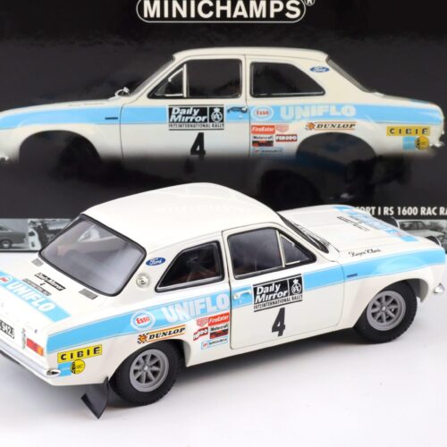 1:18 Minichamps Ford Escort I RS 1600 RAC Rally 1972 Winners Clark/ Mason #4