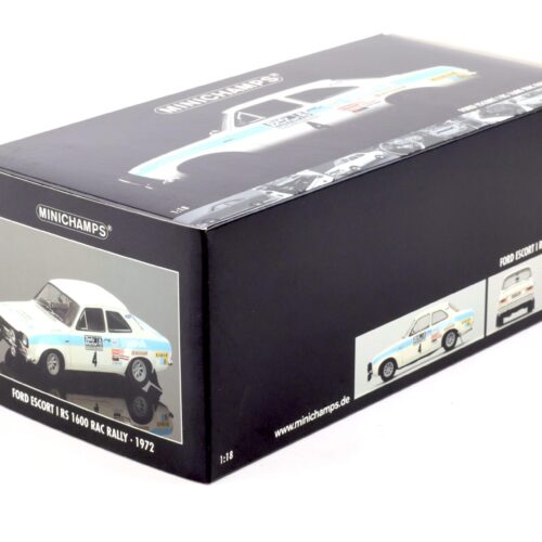 1:18 Minichamps Ford Escort I RS 1600 RAC Rally 1972 Winners Clark/ Mason #4