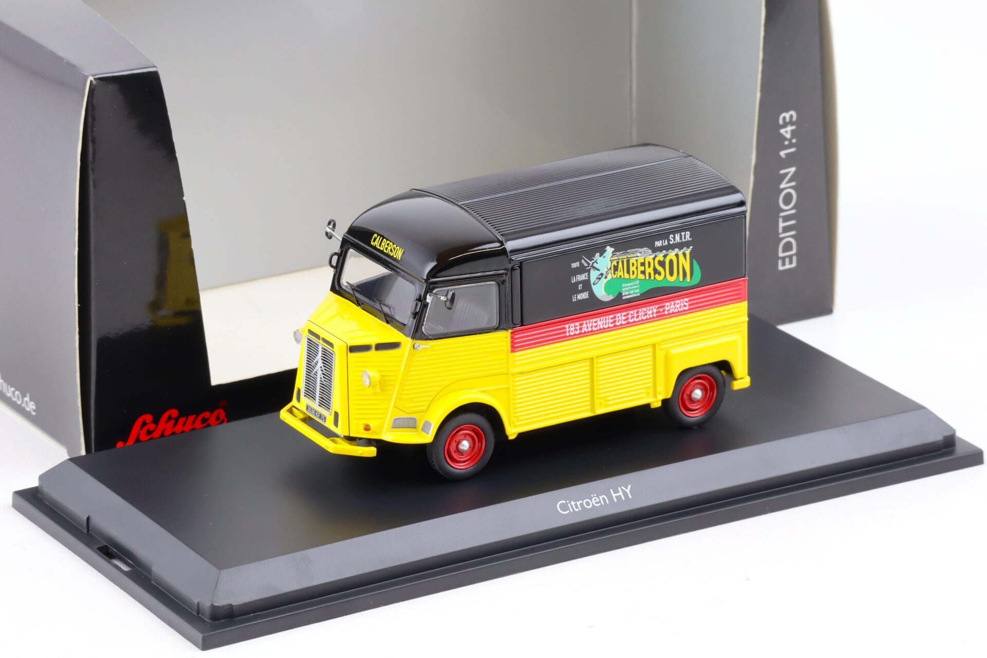 ID 85094 orig 1.jpg 1:43 Schuco Citroen HY Kastenwagen Calberson yellow/ black