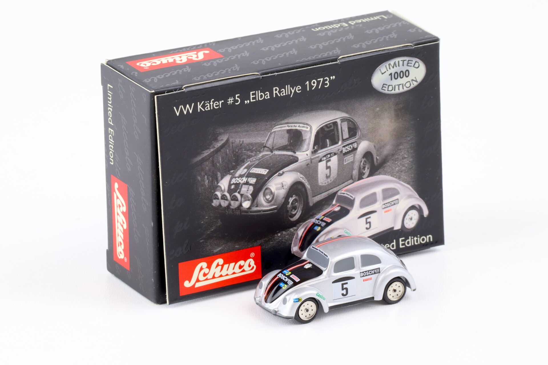 ID 85161 orig 1.jpg Schuco Piccolo VW Käfer Beetle #5 Elba Rallye 1973 silver