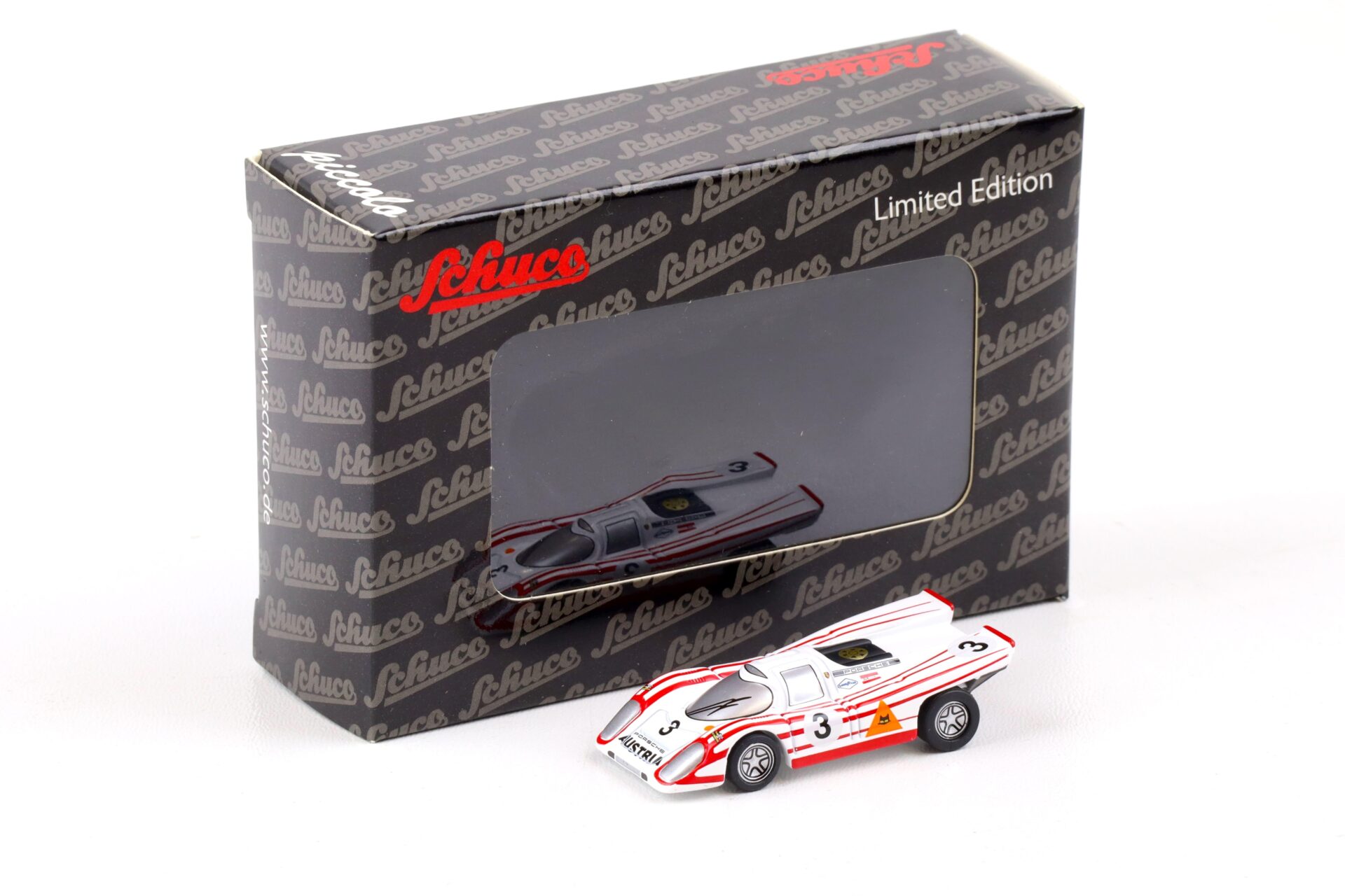 ID 85210 orig 1.jpg Schuco Piccolo Porsche 917K #3 Salzburg Ahrens 24h Daytona 1970 white/ red