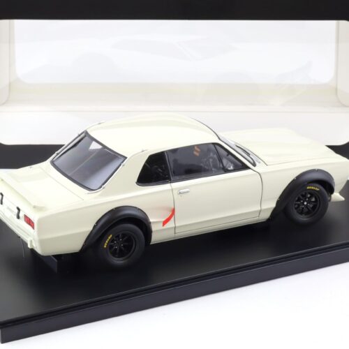 1:18 AUTOart Nissan Skyline GT-R (KPGC-10) Racing 1972 white 87279