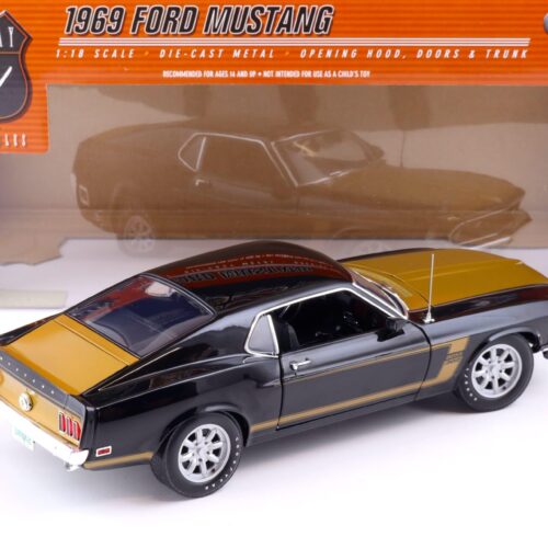 1:18 Highway61 Ford Mustang Boss 302 Coupe Smokey Tribute black/ gold 50730
