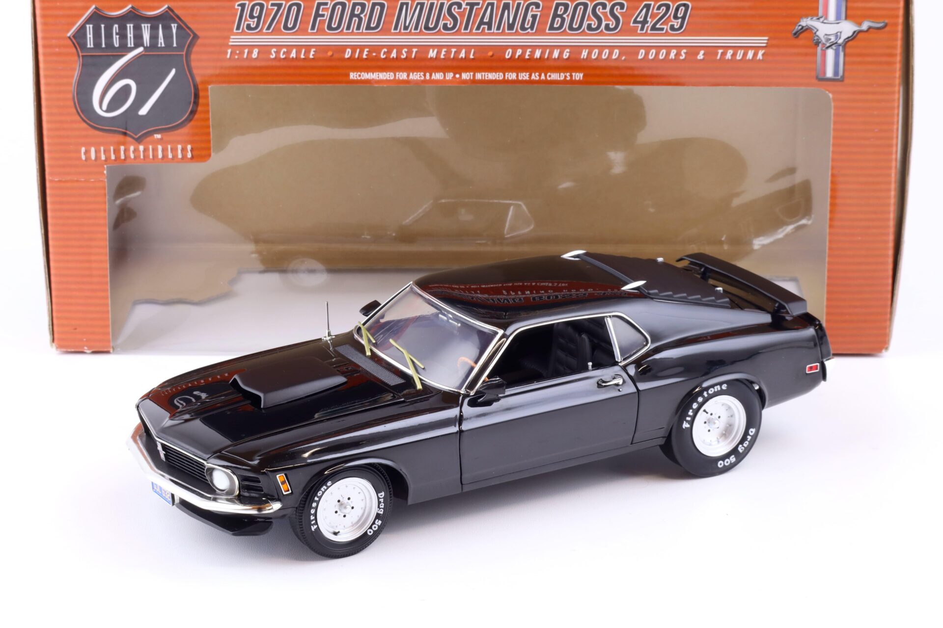 ID 85877 orig 1.jpg 1:18 Highway61 Ford Mustang Boss 429 Drag Custom Coupe 1970 black 50278