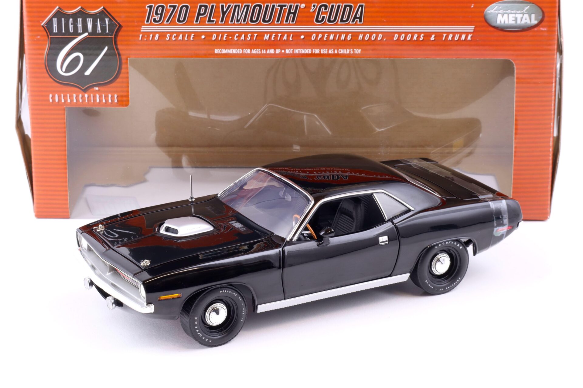 ID 85887 orig.jpg 1:18 Highway61 Plymouth Hemi Cuda Coupe 1970 black 50615